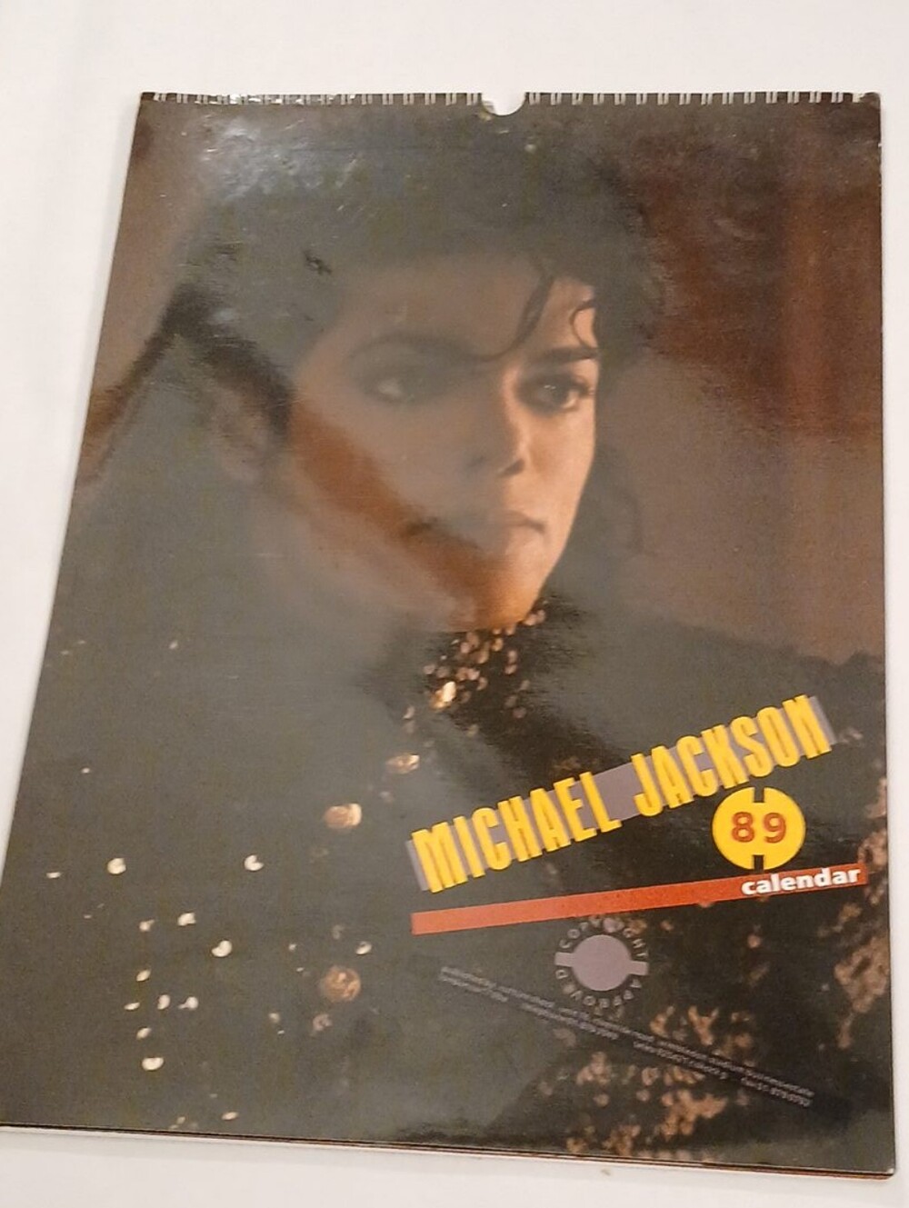 Vintage 1989 Michael Jackson Culture Shock London BAD Era Calendar